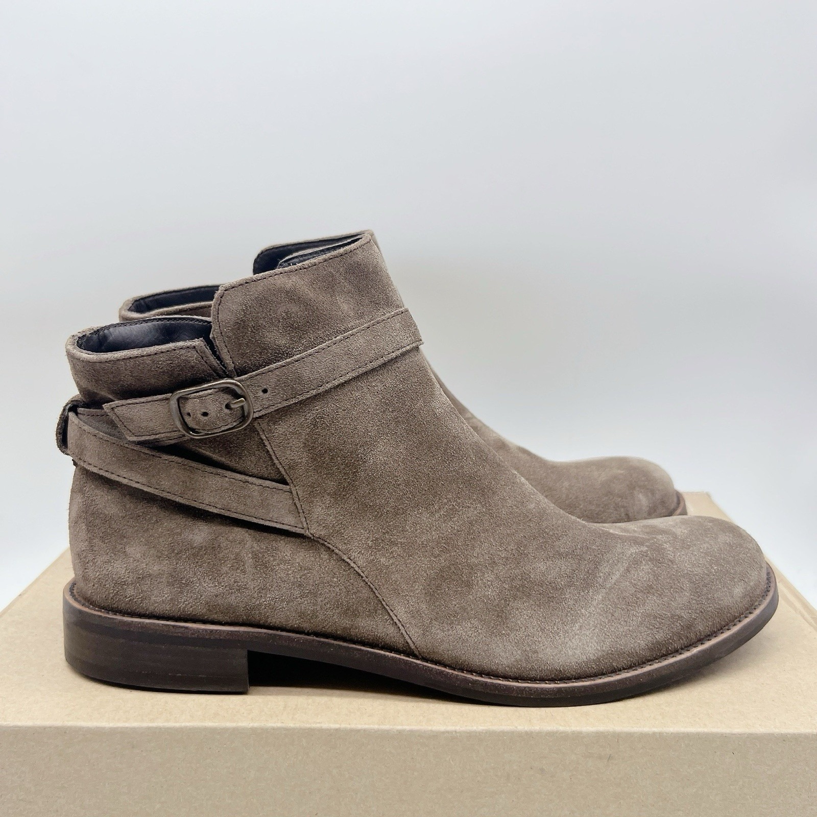 Paul Green Reeve Booties Ankle Boots Earth Soft Brown Suede Uk 6 Us 8.5 New $535